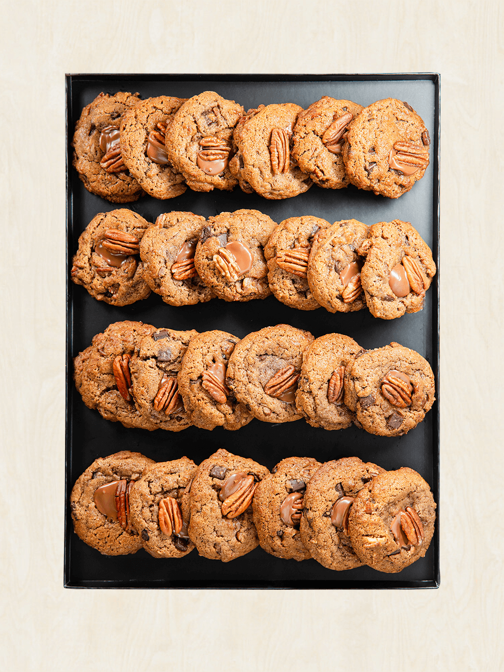 Plateau de Cookies chocolat noir & Noix de pécan