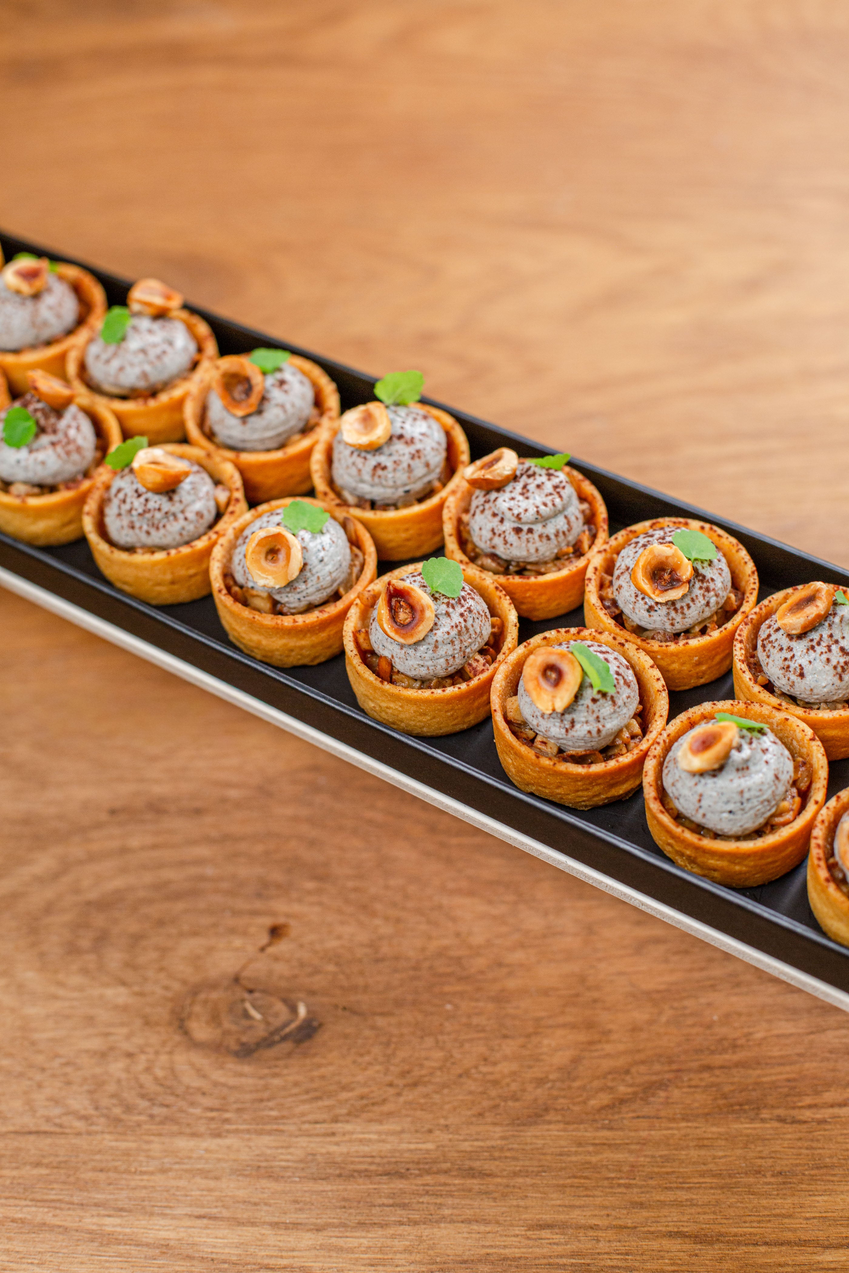 Mini tartelettes Shiitake Sésame noir 🌱