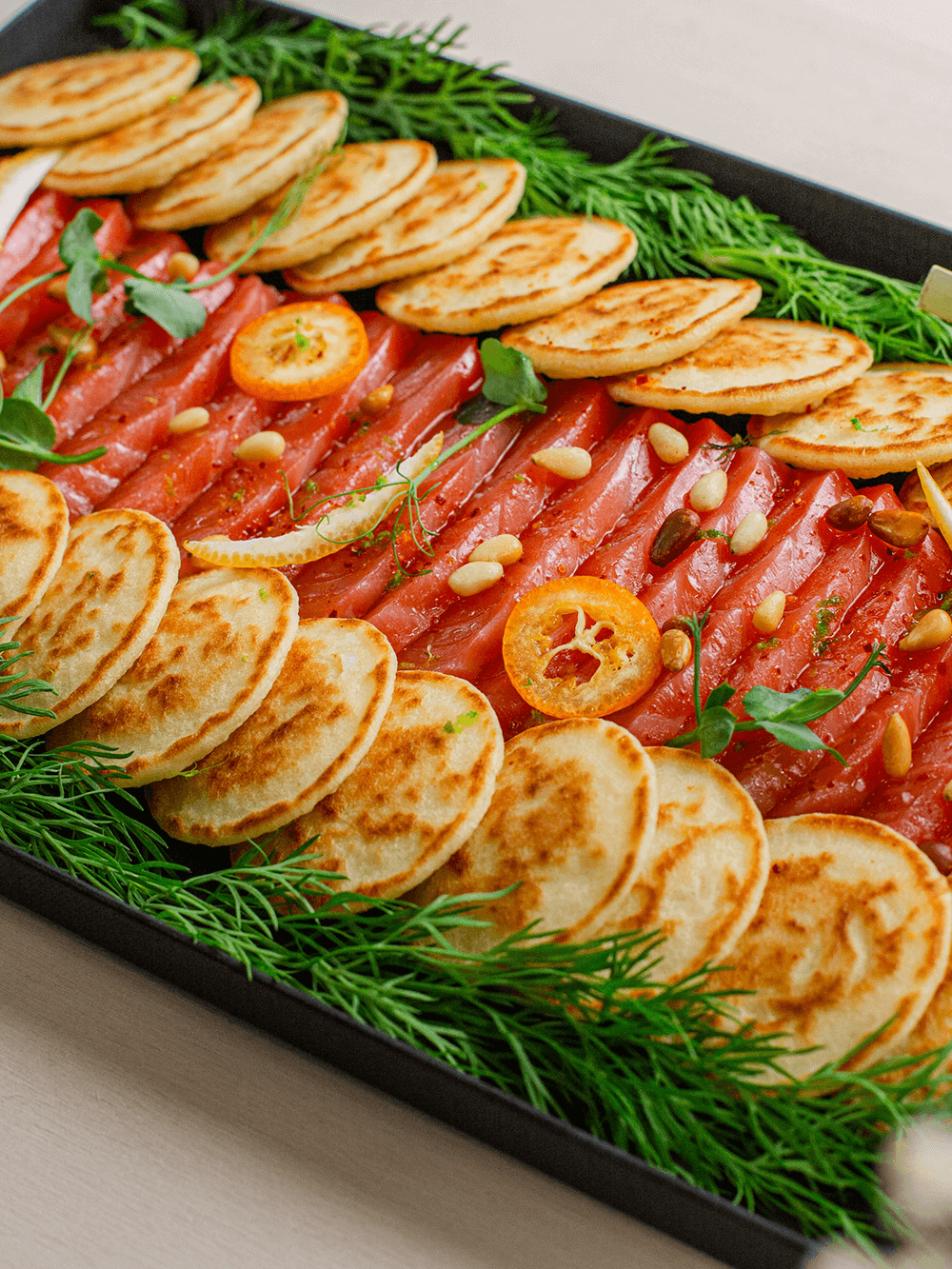 Plateau de Saumon gravlax