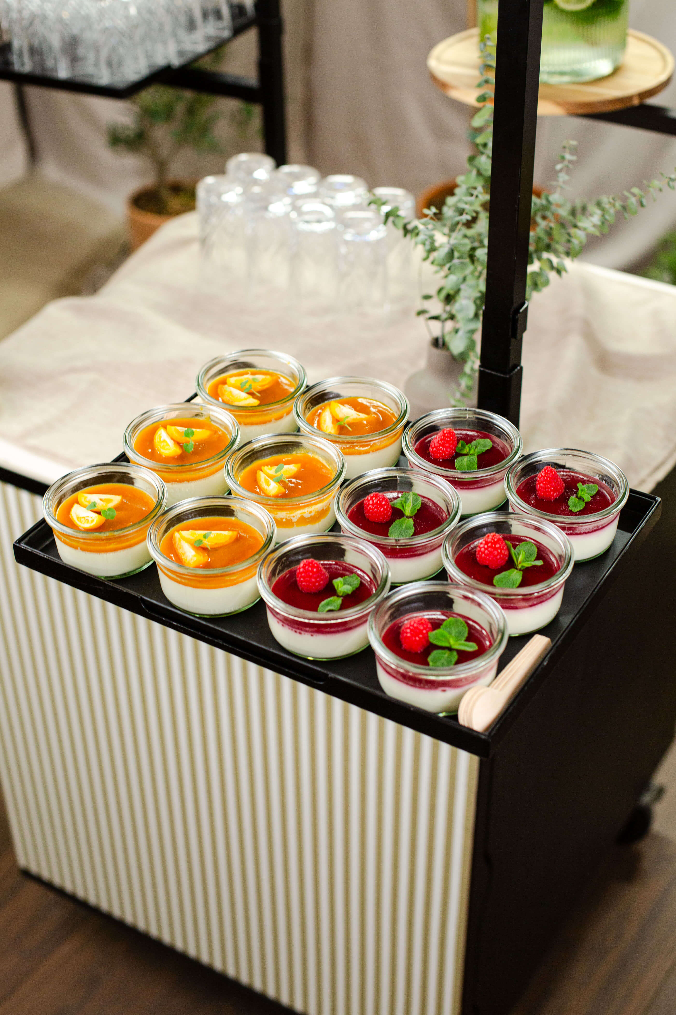 Panna Cotta Pêche & Framboise Lavande
