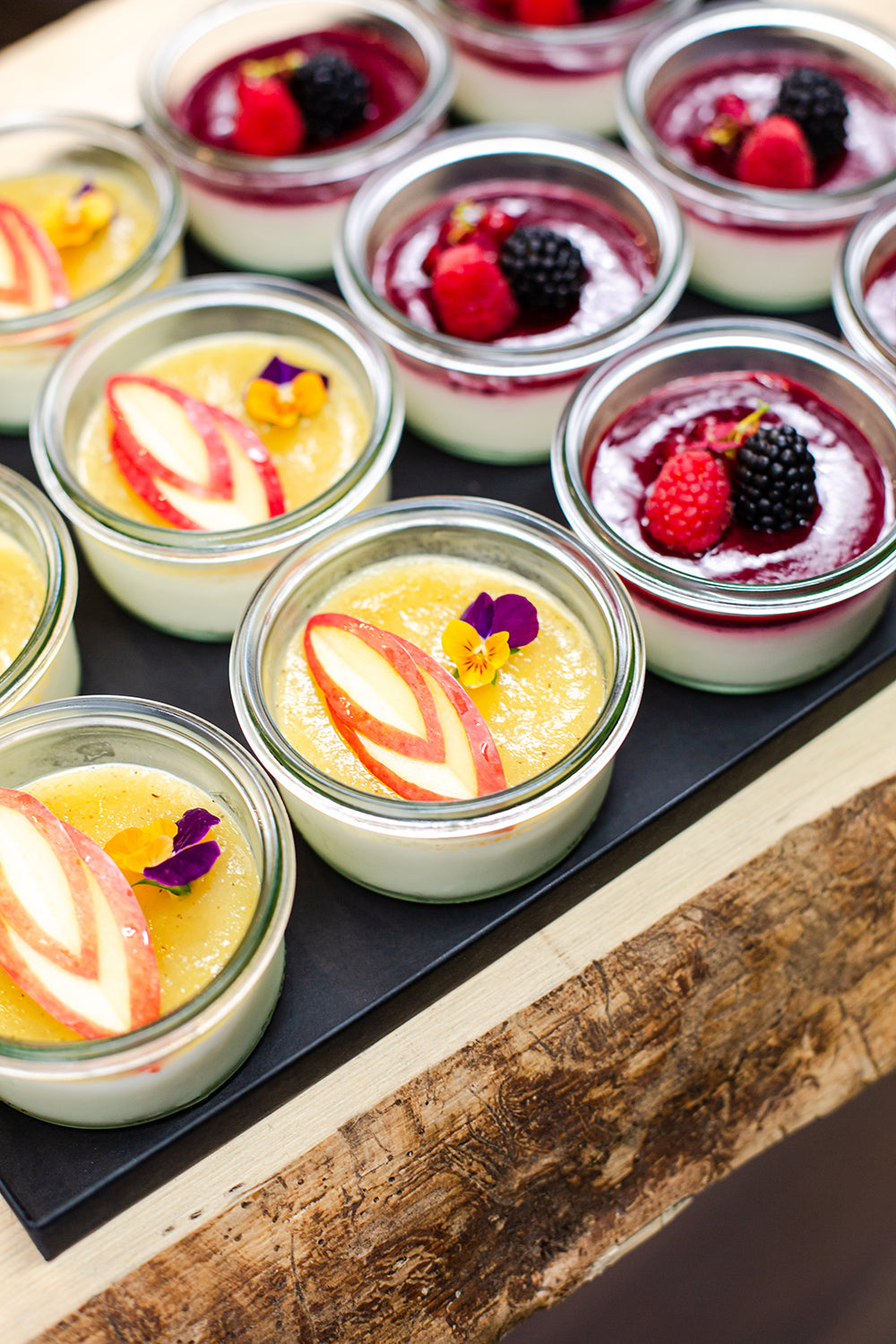 Panna cotta Pomme & Fruits rouges