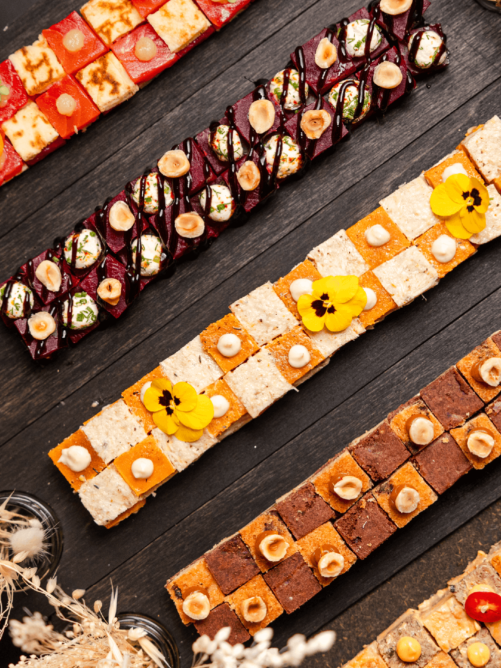 Pièces cocktail Effiloché de Poulet Curry Vert