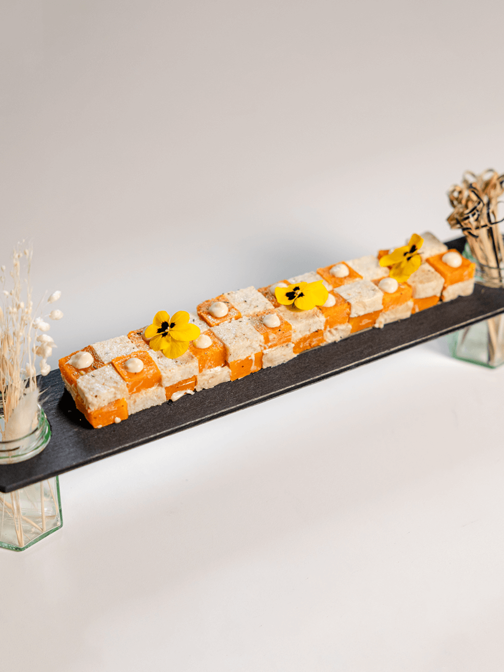 Pièces cocktail Effiloché de Poulet Curry Vert