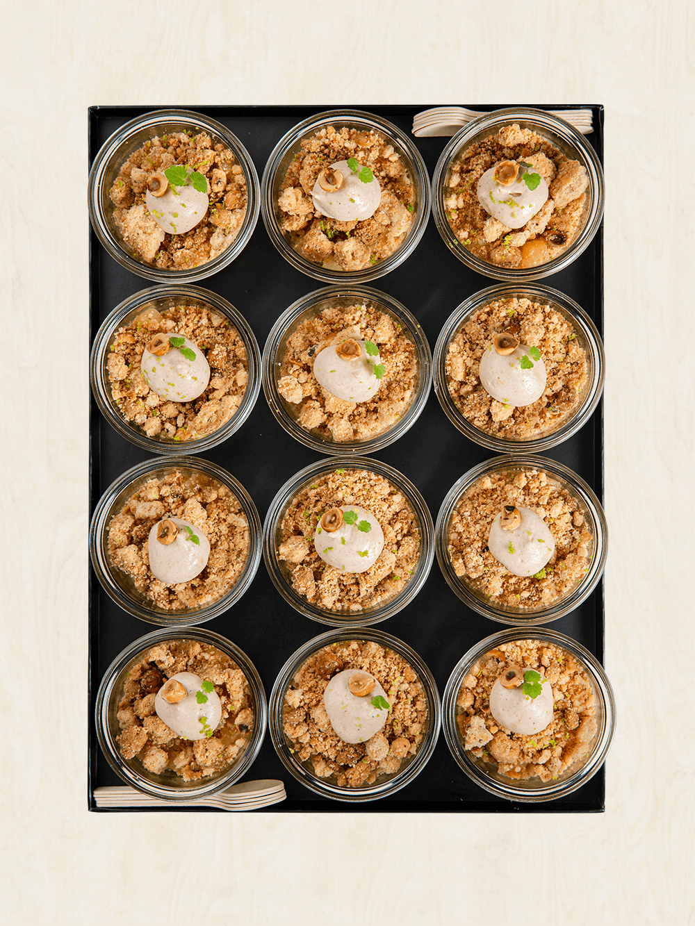 Crumble Pomme Poire Marron