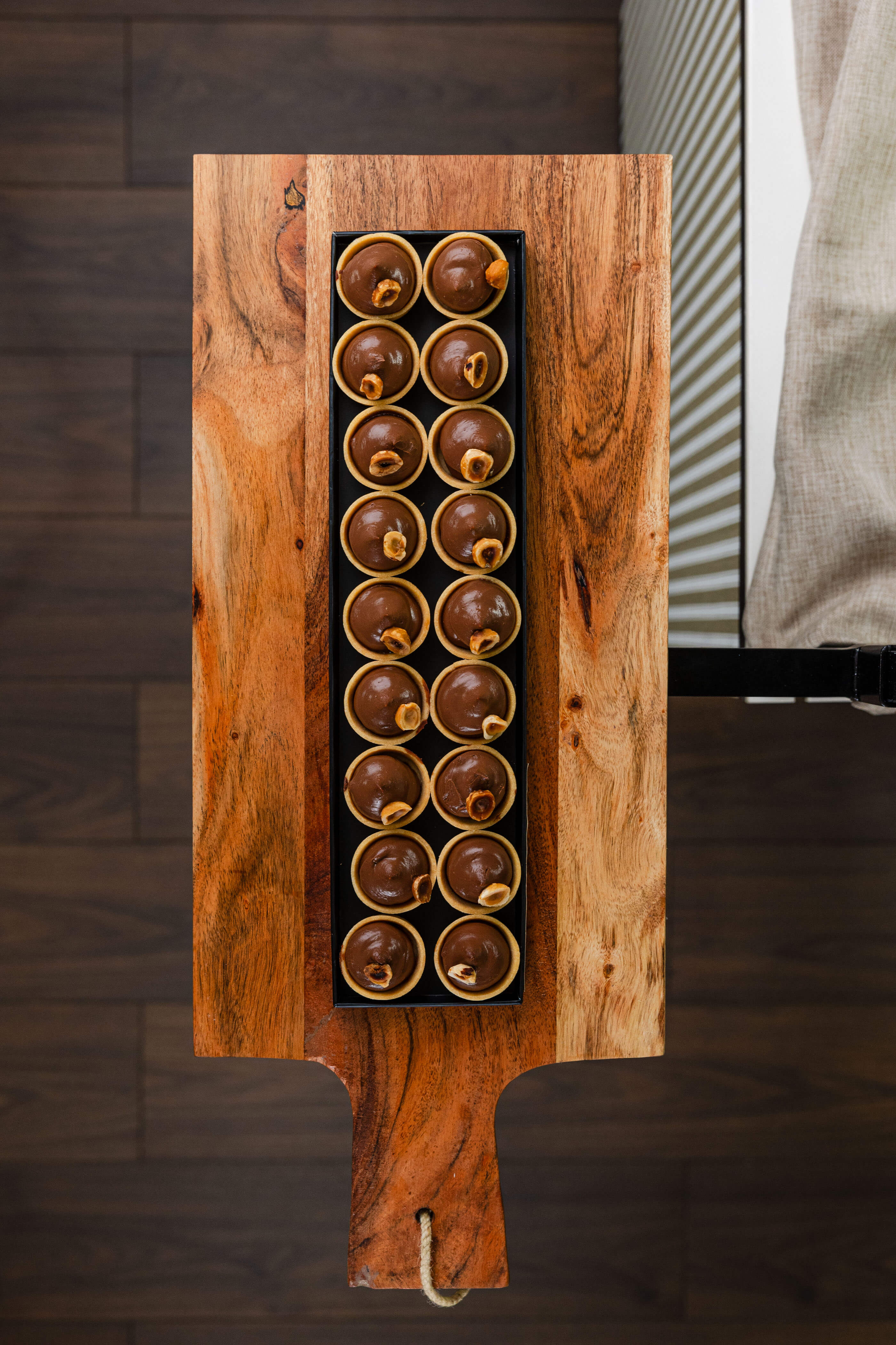 Mini Tartelettes Chocolat et Praliné Noisette