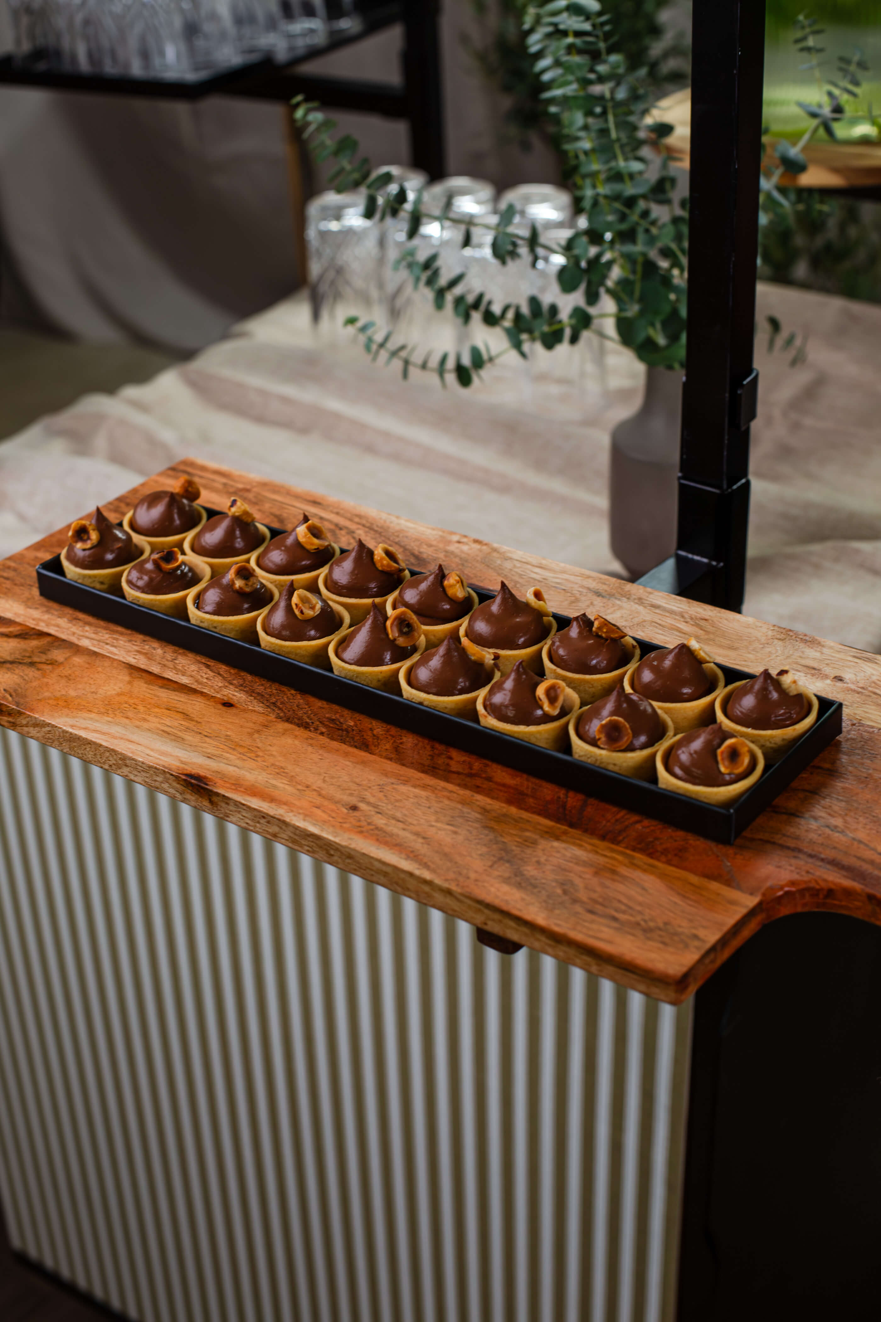 Mini Tartelettes Chocolat et Praliné Noisette
