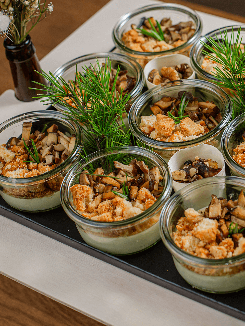 Panna cotta Shiitake Cantal 🌱