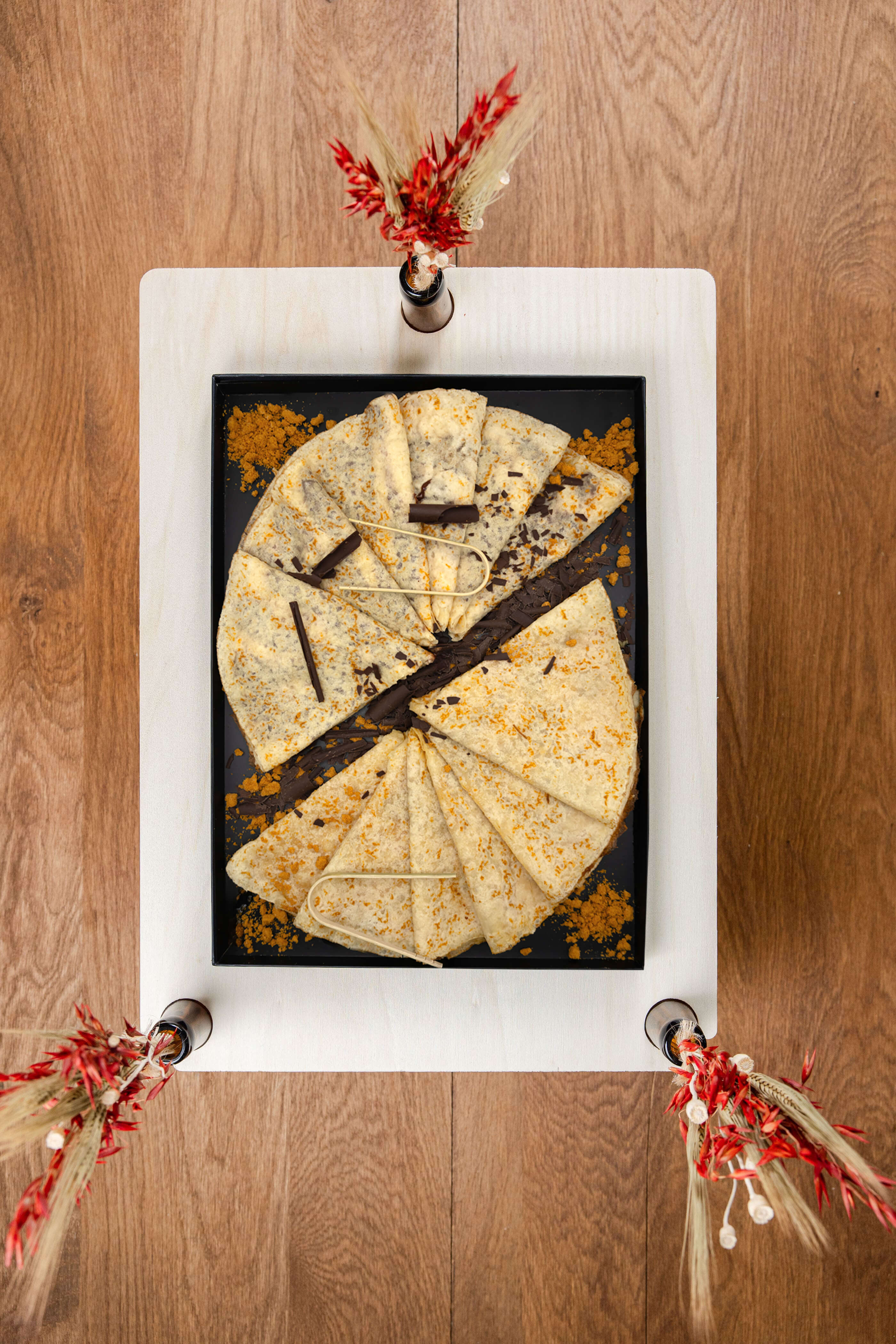 Plateau de Crêpes Chocolat Caramel