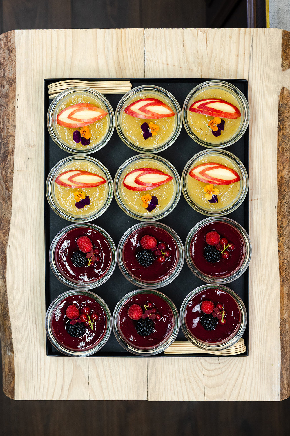 Panna cotta Pomme & Fruits rouges