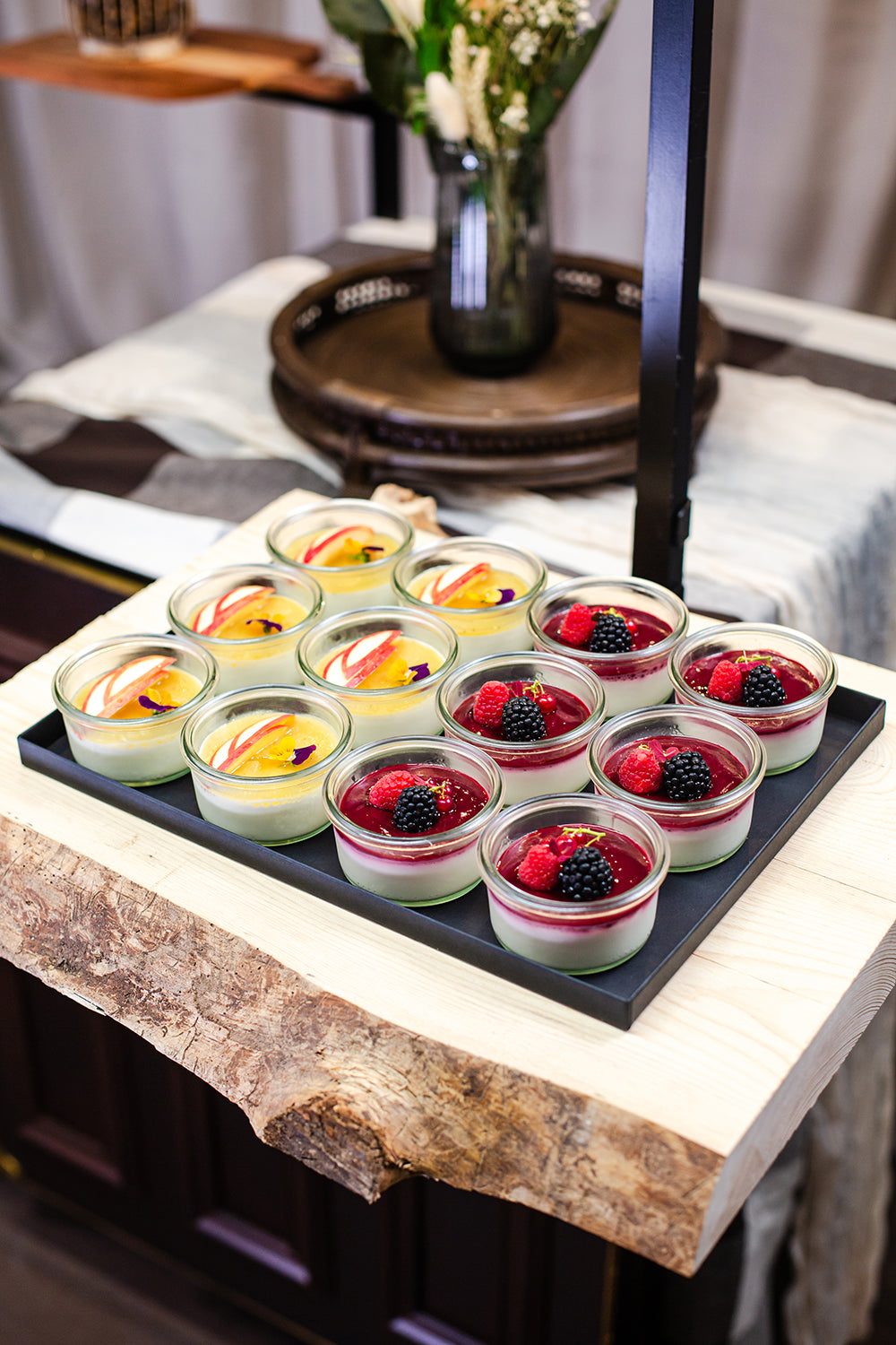 Panna cotta Pomme & Fruits rouges